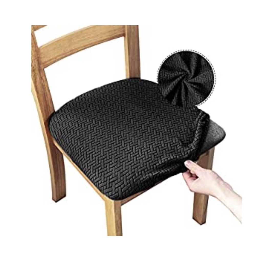 COPY - Classic Stretch Jacquard Seat Covers for Dining Room Chair Seat Slipcove…